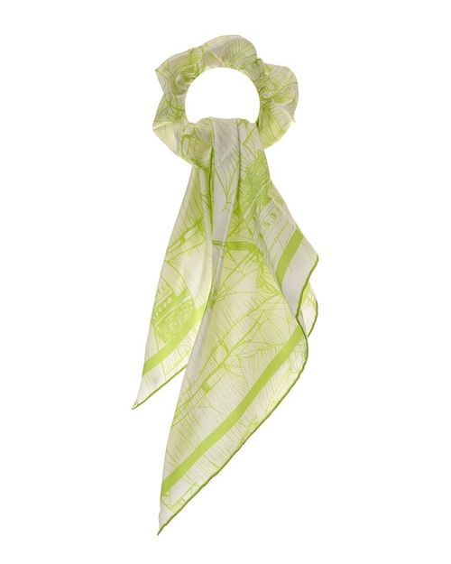 Ferragamo Veliero Silk Hair Band Women's Green