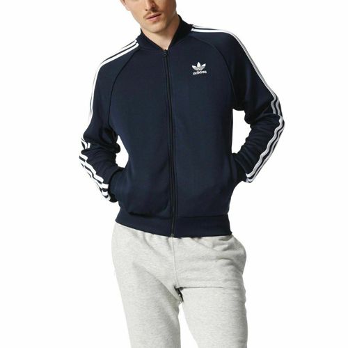 [AY7061] Mens Adidas Superstar Track Jacket - Navy Blue