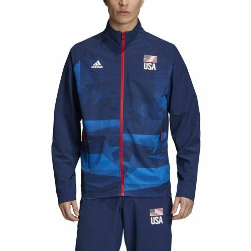 [FK1046] Mens Adidas Originals USA Volleyball Warmup Jacket