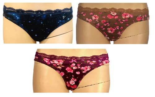 VICTORIA’S SECRET DREAM ANGELS LACE TRIM THONG PANTY CRYSTALS XS S M L XL NWT