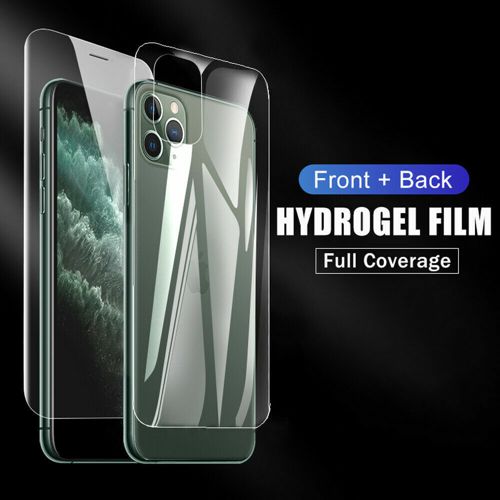 2pcs Front+Back Hydrogel Screen Protector Film For iPhone 16e 16 15 14 13 12 Pro