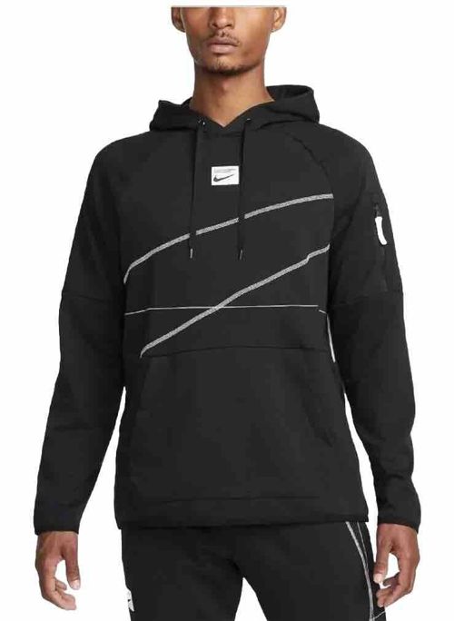 Men Nike Dri-FIT Fleece Pullover Fitness Hoodie Black DQ6620-010