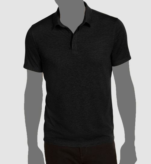 Alfani Men's Black Stretch Short Sleeve Alfa-Tech Polo Shirt Size M