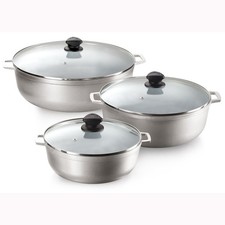 IMUSA GAU-89227 3 PC Caldero Aluminum Cookware Set