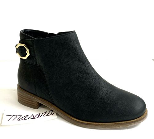 Women Cole Haan Lilah Buckle Ankle Bootie Leather Black W14923