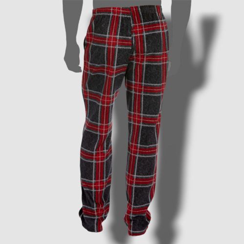 $44 Perry Ellis Men's Red Plaid Fleece Pajama Pants Sleepwear Size M