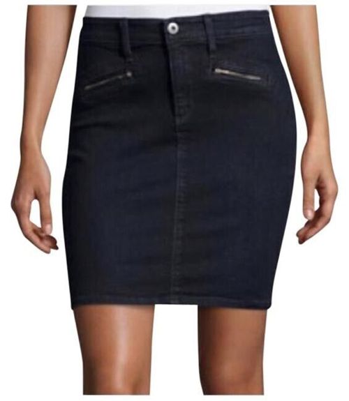 NWT Adriano Goldschmied The Kodie Biker Pencil Skirt Denim Skirt , Size 25, $235
