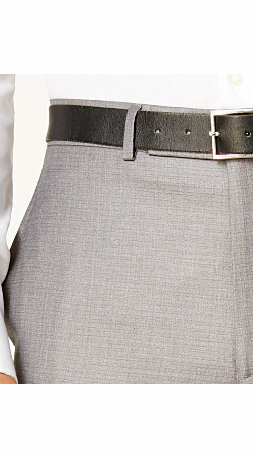 $204 Kenneth Cole 31w X 32l Men Gray Check Slim Fit Flat Front Dress Suit Pants