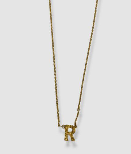$259 Pacharee Women's 18K Gold Plated Dhin Alphabet "R" Necklace