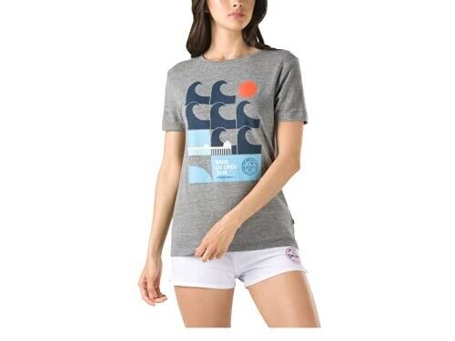 Vans Gray Heather Graphic Tee 2018 Vuso Poster Women's T-shirt Size M NWT