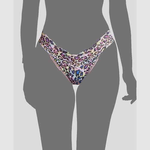 $25 Hanky Panky Womens Pink Disco Diva Lace Thong Panty Size OS(4-14)