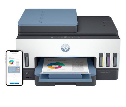 HP Smart Tank 7602 All-in-One InkJet Printer, Color Mobile Print, Copy, Scan,