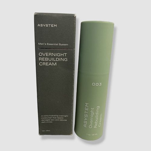 $30 ASYSTEM Men's Essential System Overnight Rebuilding Cream 1 oz.