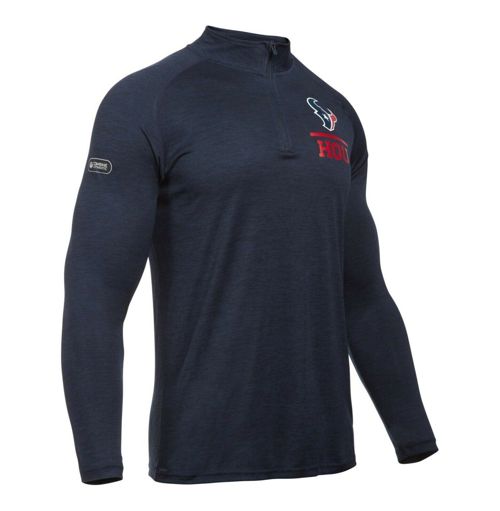 [1307639-455] New Men's Under Armour UA NFL Combine Lockup 1/4 Zip - Texans