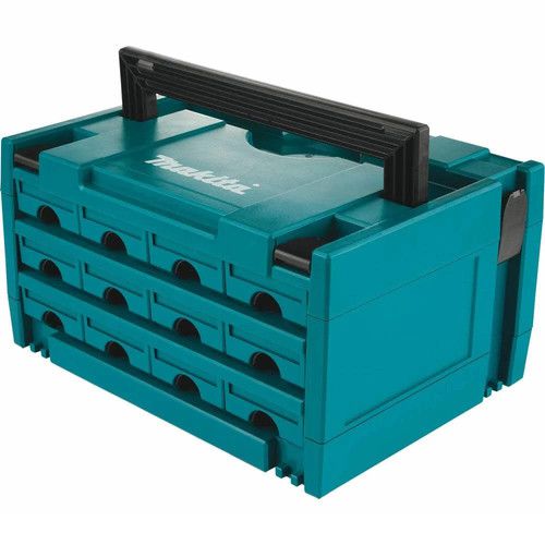Makita Makpac 12 Drawer Interlocking Case 8 1/2In X 15 1/2In X 11 5/8In