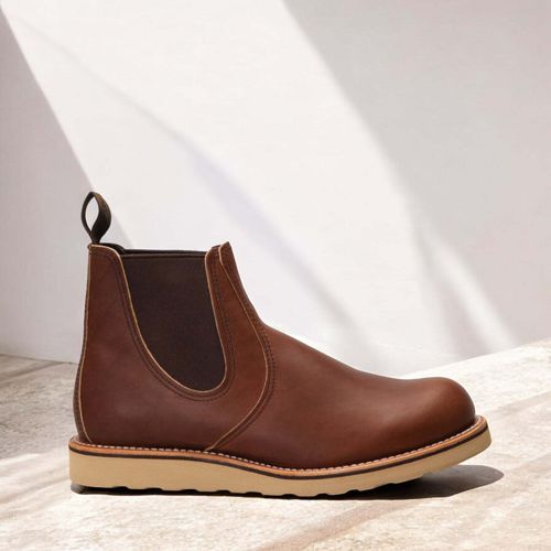 [3190] Mens RED WING CLASSIC CHELSEA - AMBER