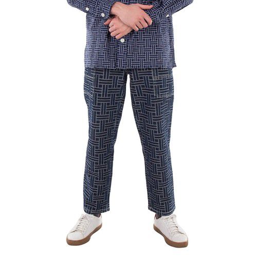 Kenzo Applique Logo Straight Leg Pants