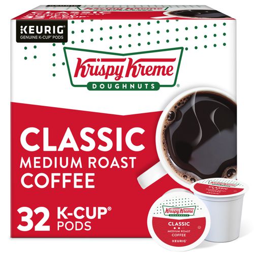 Krispy Kreme Classic Keurig K-Cup Pods, Medium Roast Coffee, 32 Count