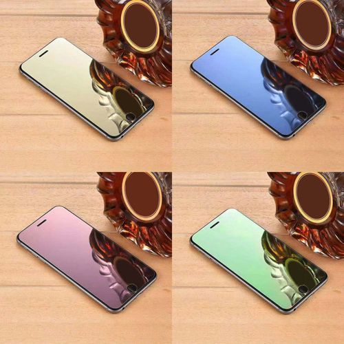 For iPhone 16e 16 Pro Max 15 14 13 Full Mirror Tempered Glass Screen Protector