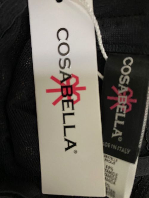 $79 Cosabella Women's Black Floral Stretch Lace Triangle Bralette Size S