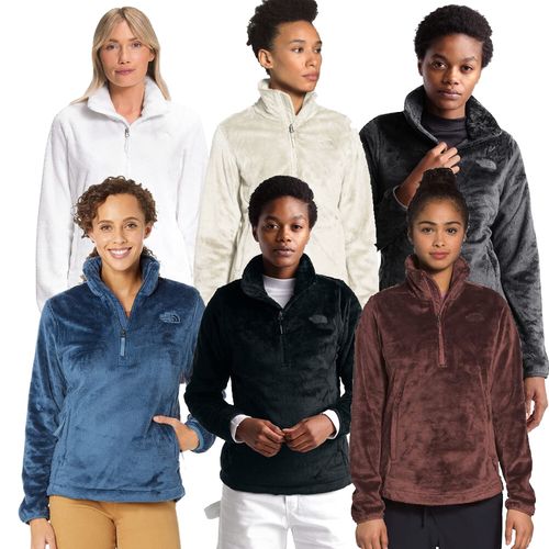 The North Face Women's Jacket Osito Long Sleeve 1/4 Zip Soft Fleece Jacket
