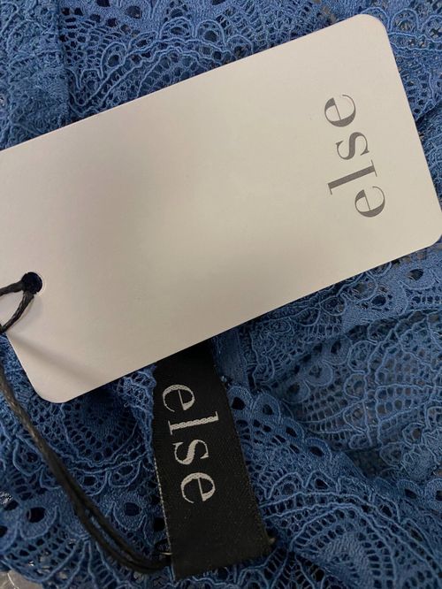 $120 Else Women's Blue Scalloped Lace Triangle Bralette Bra Size M