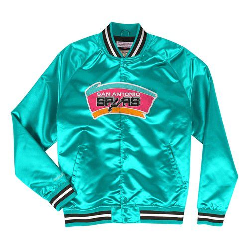 Mens Mitchell & Ness NBA LIGHTWEIGHT SATIN JACKET SPURS
