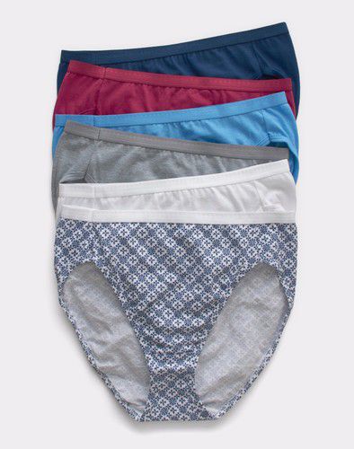 Hanes Ultimate Women's Breathable Hi-Cut Underwear, 6-Pack