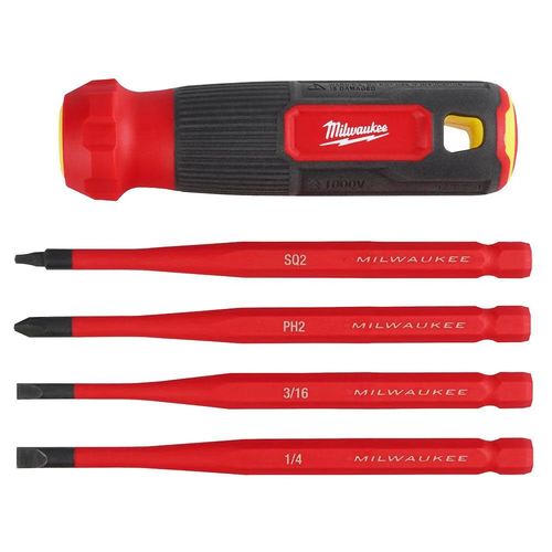 Milwaukee 4-In-1 1000V Insulated Slim Tip Multi-Bit Screwdriver