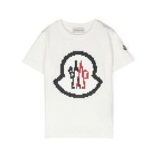 Moncler Boys Logo Print Cotton T-Shirt