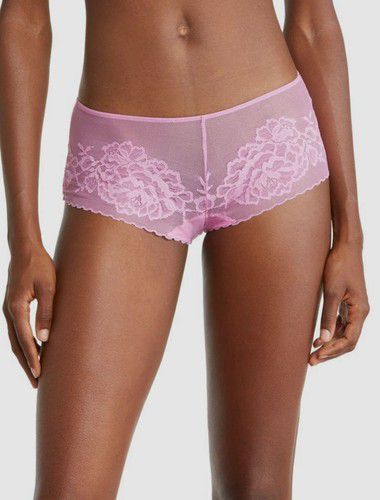 $34 Natori Women's Pink Stretch Flora Boyshorts Intimates Size L