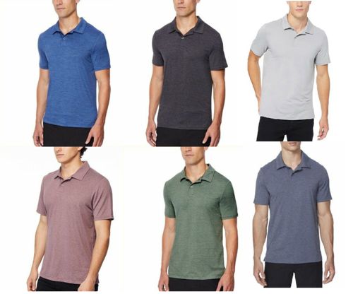 32 Degrees Cool  Men’s Short Sleeve Performance Golf Polo 