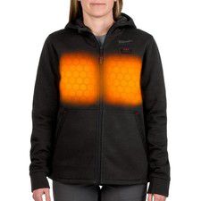 Milwaukee M12 Women's Heated Hoodie Kit, Black, Medium