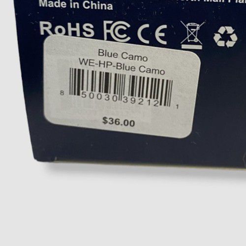 $36 Wireless Express Kids' Blue Camo Stereo Bluetooth On-Ear Headphones