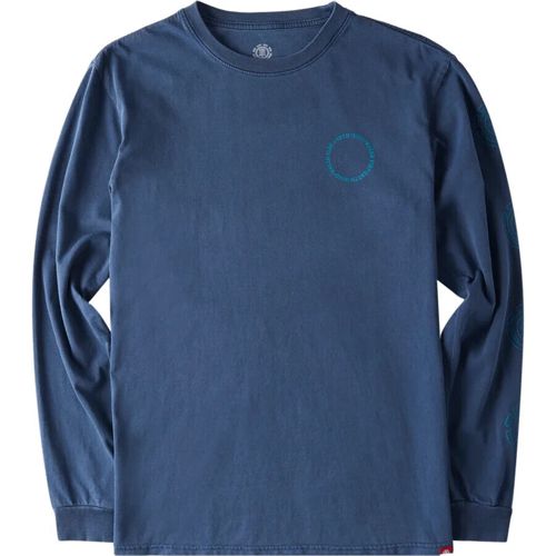 Element Men's Exley Pigment Long Sleeve T-Shirt - Blue Size L