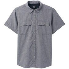 [1972351-HEATHER GREY] MENS PRANA LOST SOL SS REGULAR FIT UPF 30+ SHIRT