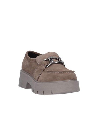 Women's Igi & Co Moccasin Driving Style Chunky Loafer Suede Mud 2" Heel