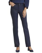 Nydj Marilyn Starless Sky Coated Straight Leg Jean Women's