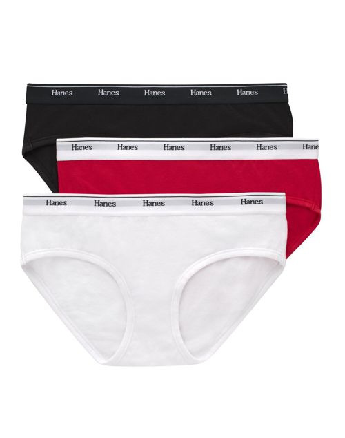 Hanes Originals Women's Hipster Underwear, Breathable Stretch Cotton, 3-Pack