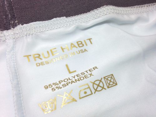 $65 True Habit Mens Underwear Blue Athletic Boxer Brief Microfiber Trunk Size L