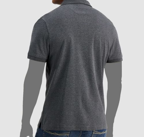 $39 Club Room Men's Gray Soft Touch Short-Sleeve Interlock Polo Shirt Size L