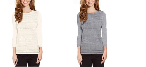 Buffalo Ladies' 3-Quarter Sleeve Sweater Top Pullover