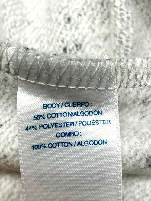 IZOD Women's Long Sleeve Tie-Front 2-Fer Sweatshirt Light Heather Gray Size M