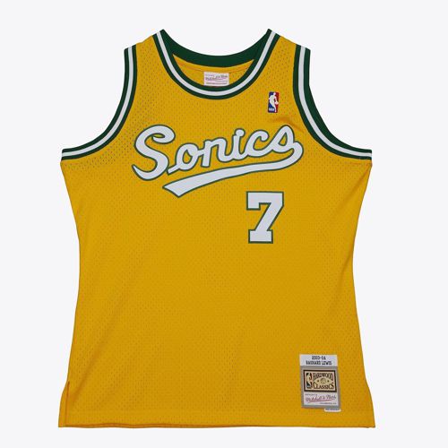 MENS MITCHELL & NESS NBA HWC JERSEY SUPERSONICS 2003 RASHARD LEWIS
