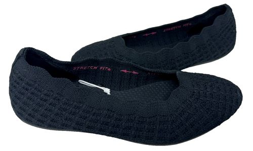 Skechers Women's Cleo 2.0 Forevermore Slip On Casual Flats Black Size:8.5 119G