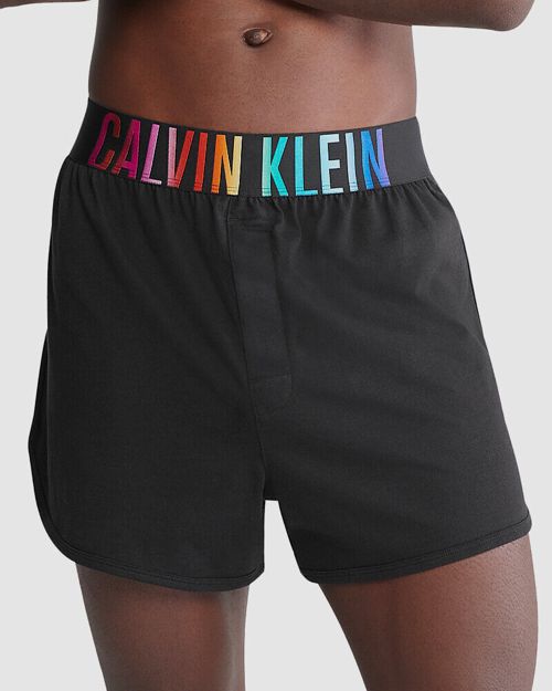 Calvin Klein Men's Black NM2636 Intense Power Pride Lounge Sleep Shorts Size L