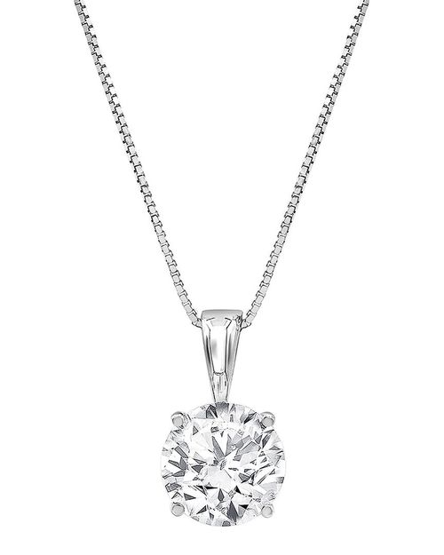 14K 0.50 Ct. Tw. Lab Grown Diamond Solitaire Pendant Women's  Ns