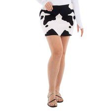 Burberry Monochrome Cow Print Mini Skirt