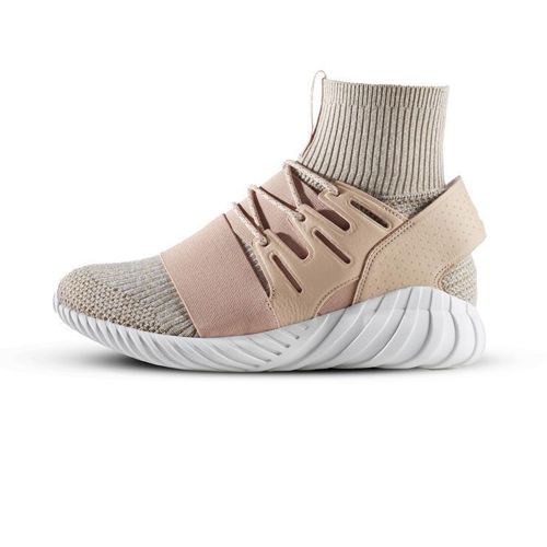 Mens Adidas Originals Tubular Doom Primeknit - Wool Pale Nude Beige