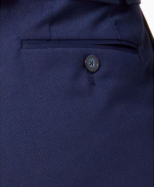 $285 Marc New York 35W 30L Men's Blue Modern Fit Neat Suit Trousers Dress Pants